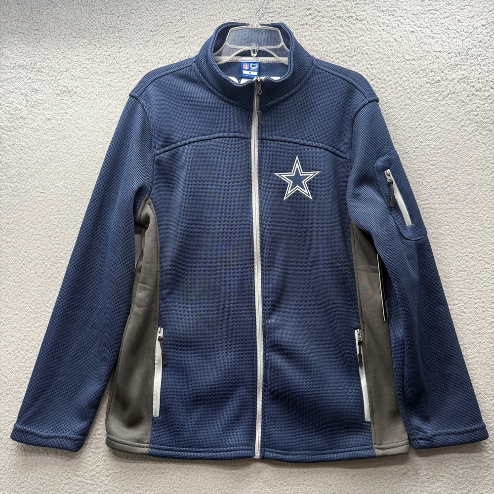 NWT $95 Dallas Cowboys NFL Ultra Game Full Zip Hoodie Jacket Men's Size M Flaw